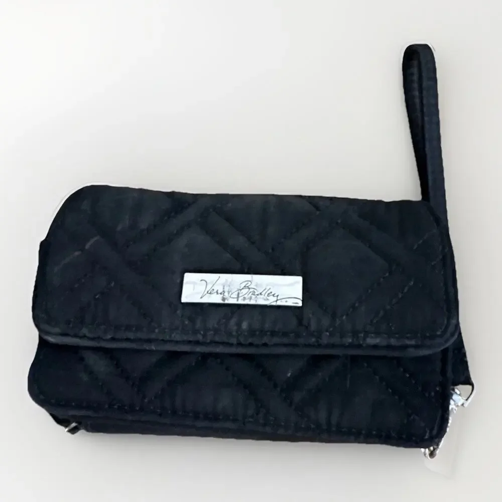 Vera Bradley Wristlet Wallet Classic Black 6x4x2